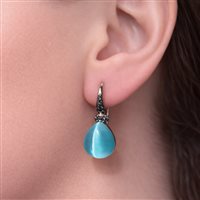 Boucles d'oreilles Lucos Femme in Argent Quarzo ESOR C83-VERDE